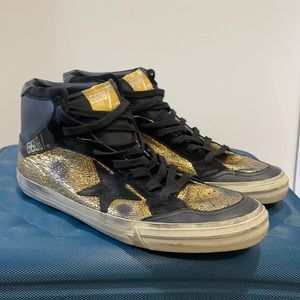 Golden Goose Gold & Black Sneakers EU 46/US 11.5